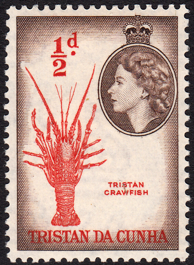 Engraved Stamps! Tristan da Cunha 1954 Definitives