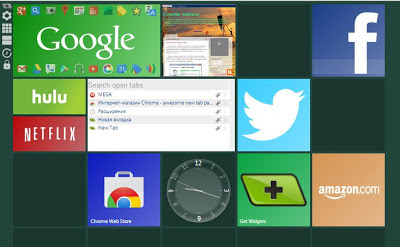 Пустая вкладка Chrome в стиле Windows 8
