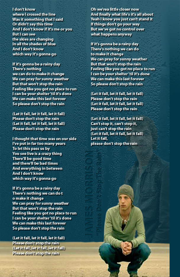 Lyrics Picture Please Don T Stop The Rain