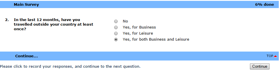Survey questions Survey questions - Spidermetrix