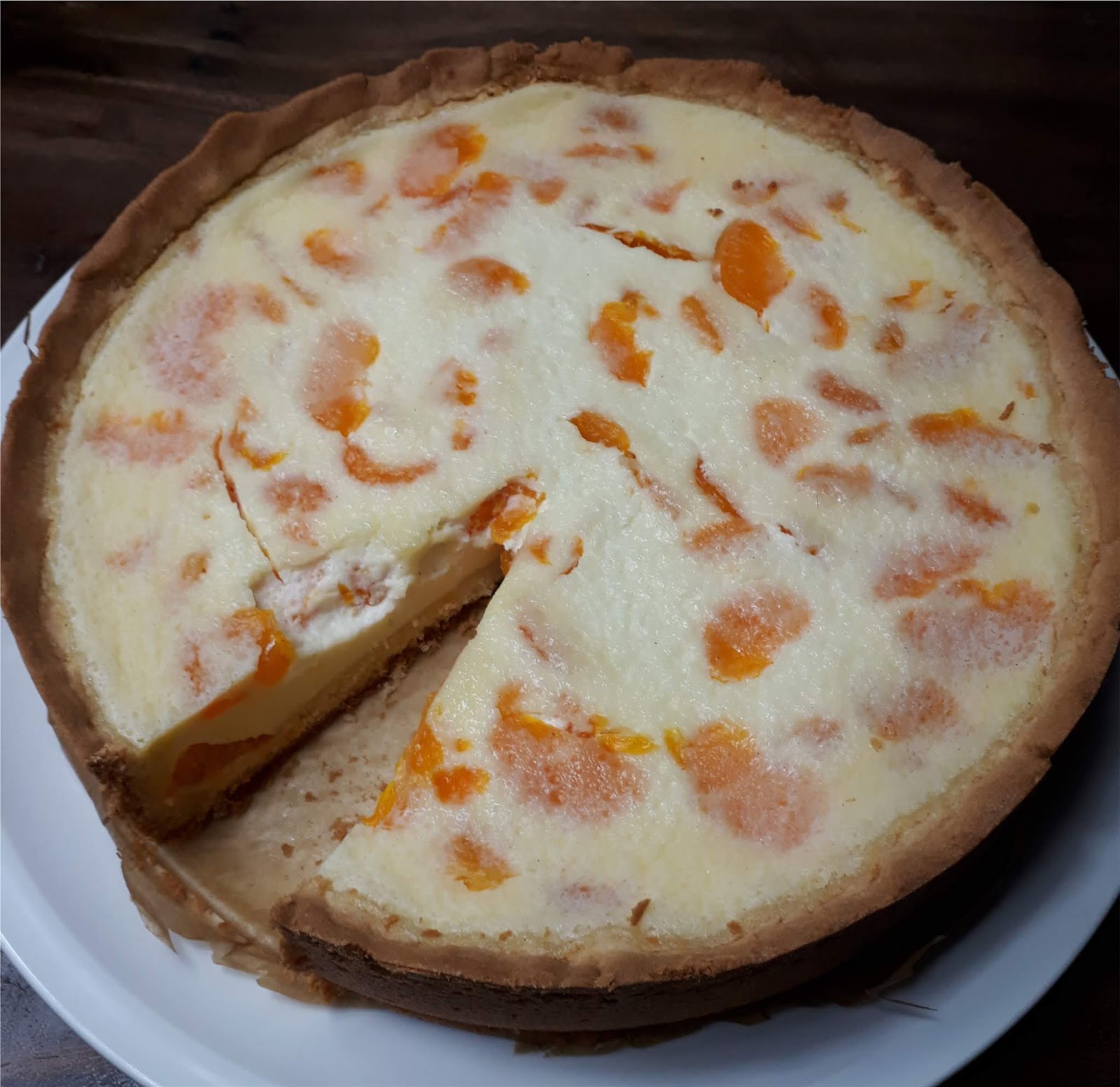 Schmandkuchen mit Mandarinen