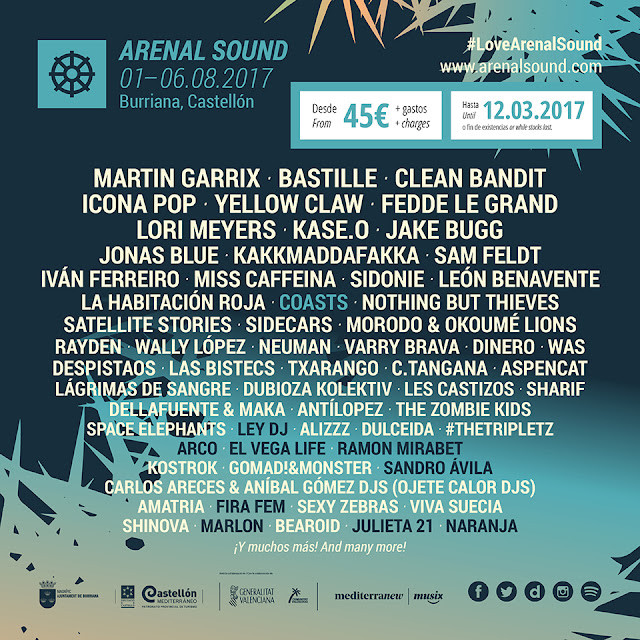 Arenal Sound, 2017, festival, música