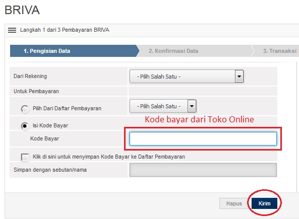 Opsi pembayaran belanja online