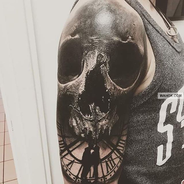 Gambar Tato 3D Keren Tengkorak Terbaru Koleksi Foto Google, Tumblr, Pinterest,instagram