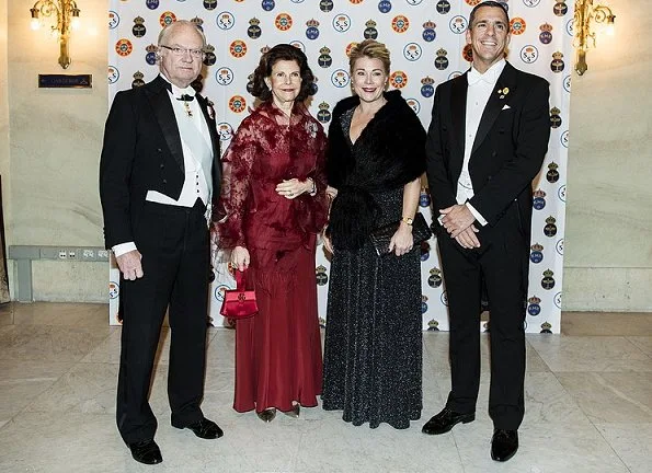 King Carl Gustaf and Queen Silvia attended the Royal Clubs' party at the Grand Hotel. Royal Swedish Yacht Club