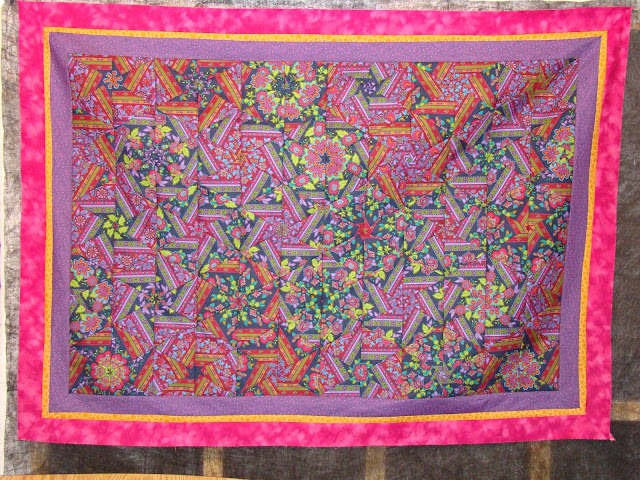 Ugly fabric one block wonder quilt