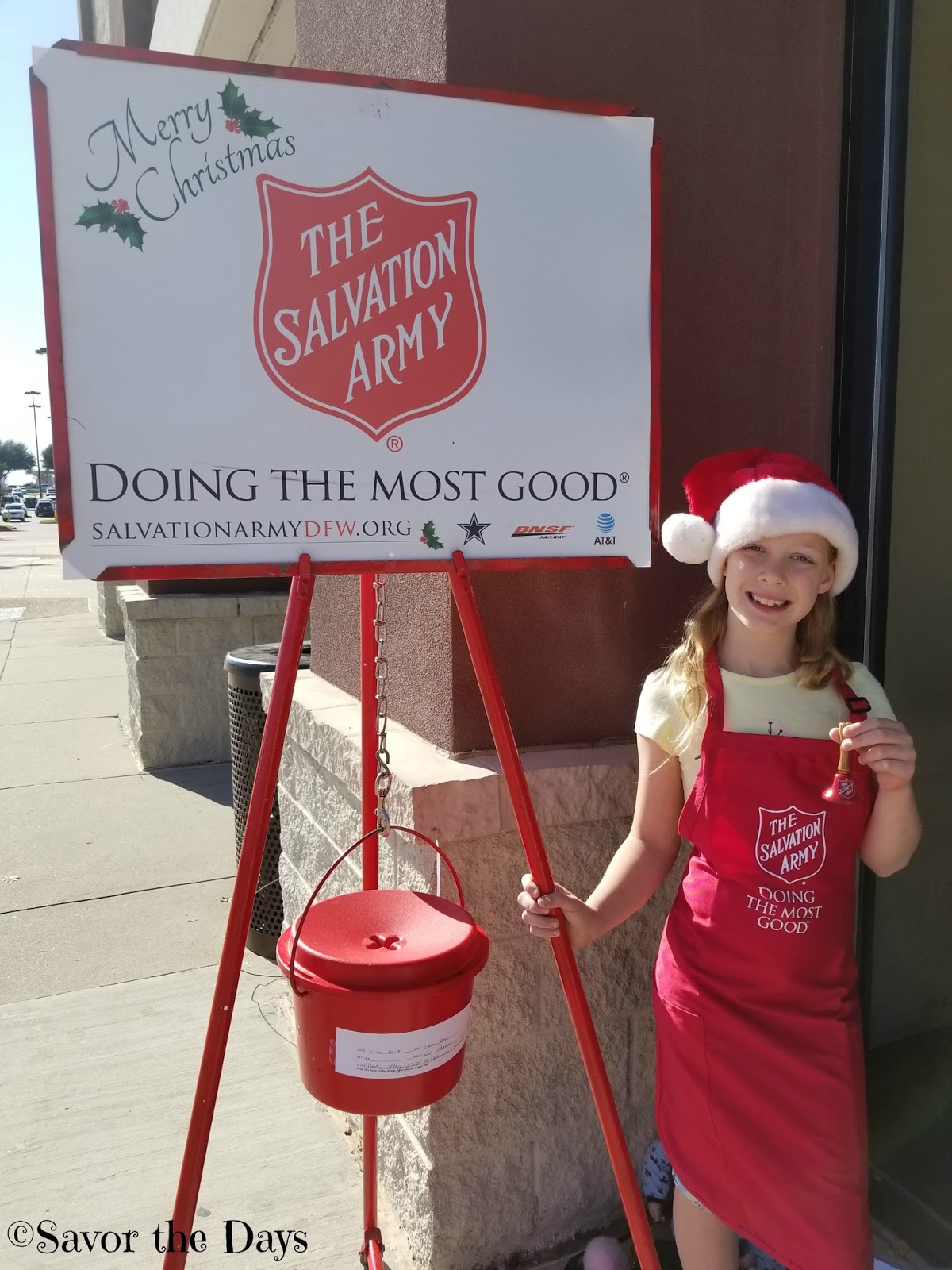 Savor The Days Salvation Army Bell Ringer {Volunteer Opportunities for