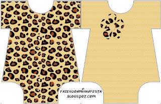 Piel de Leopardo: Invitaciones para Imprimir Gratis. Tarjeta Body de Bebé para Imprimir gratis de Piel de Leopardo.