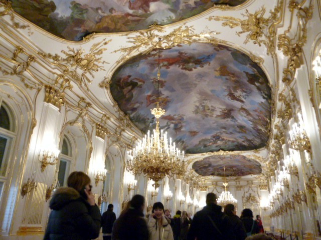 visita a schoenbrunn,grande galleria, vienna