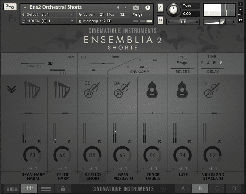CINEMATIQUE INSTRUMENTS - Ensemblia 2 Orchestra KONTAKT Library shorts