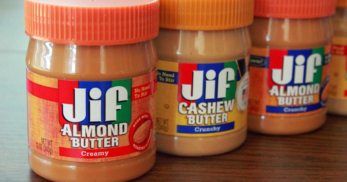Lick The Bowl Good Jif Almond and Cashew Butters