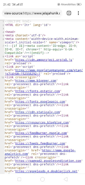 Melihat Source Code Template Lewat Hp Dengan Browser Chrome Melihat Source Code Template Lewat Hp Dengan Browser Chrome