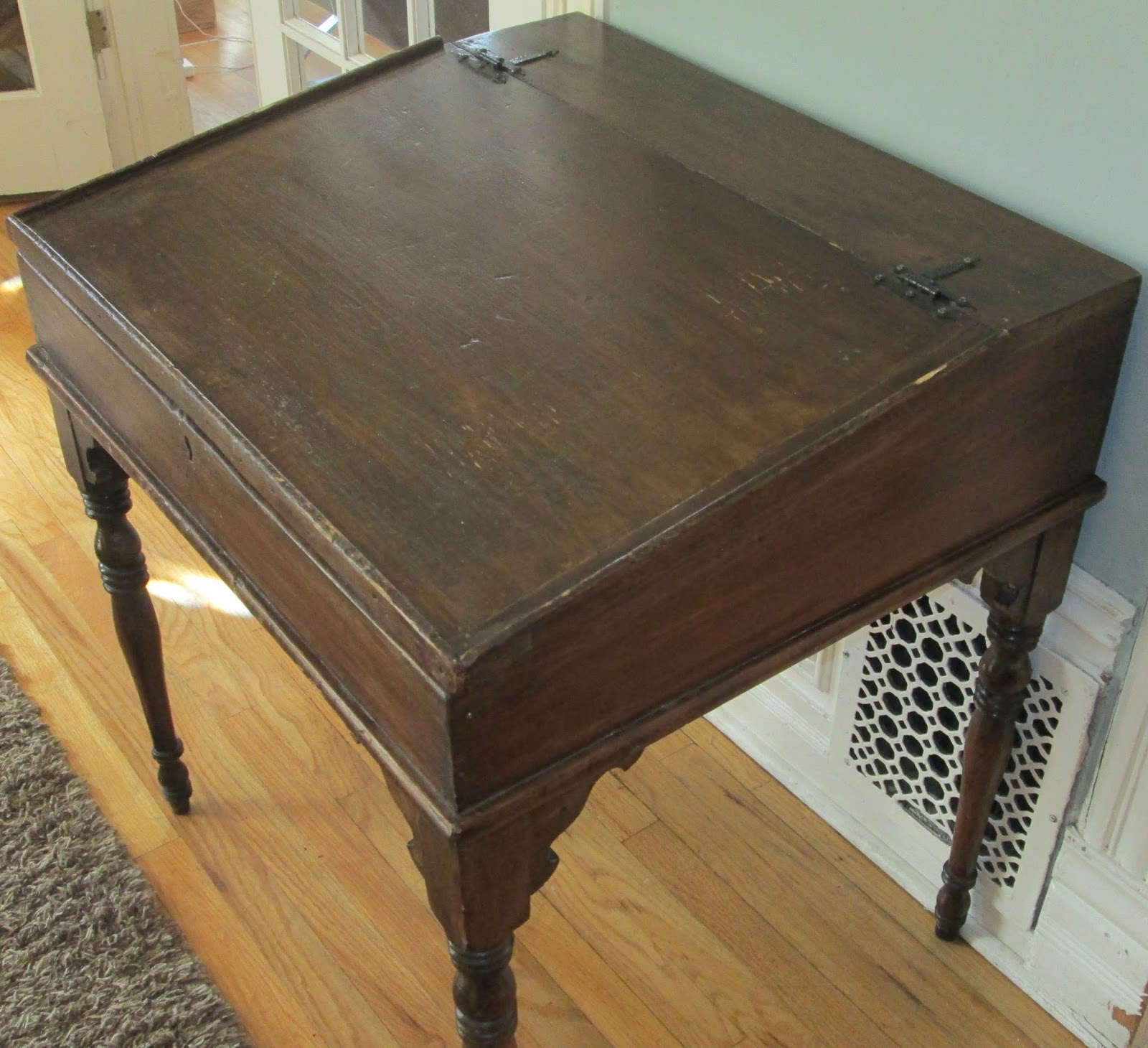 BoHO Chic Early American Antique 1800s Primitive SlantFront Desk SOLD