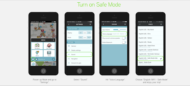 How to download Waze Safe Mode Kids voice pack