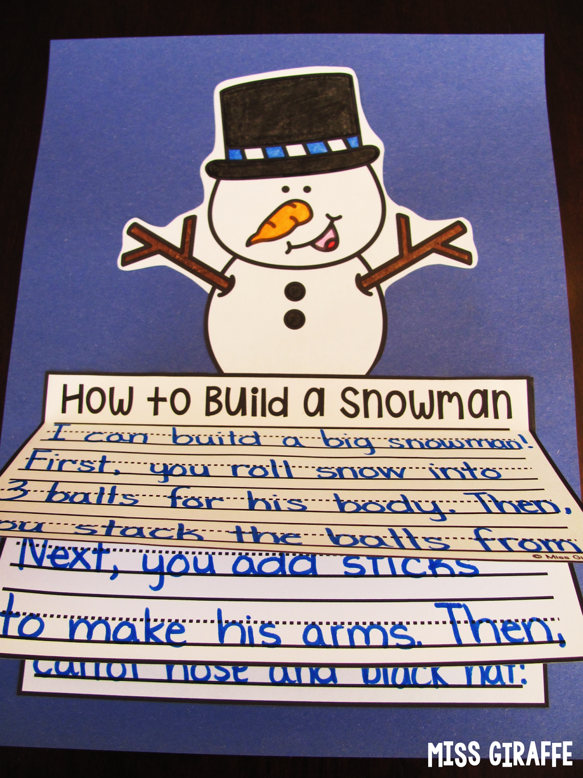 Miss Giraffe's Class: January Writing Crafts