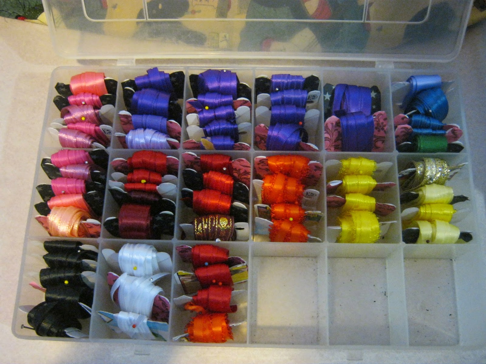 Erika's Chiquis Sewing Room Organization Part Ribbon and Lace