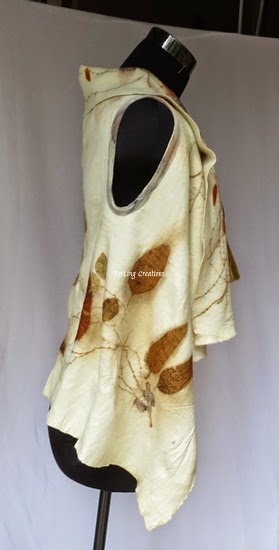 Terrie ~.~ smiling.....: Tuscany inspired eco printed wool shawl 植物印染羊毛被肩