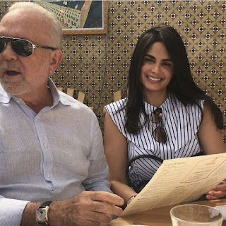 La pareja Manolo Hazoury y la ex reina de belleza Judith Cury en New York