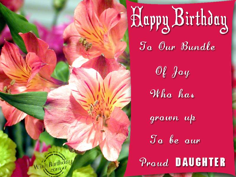Happy Birthday Greetings for Daughter Let's Celebrate!