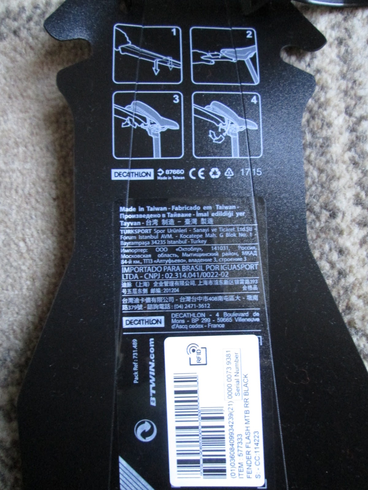 btwin flash mudguard
