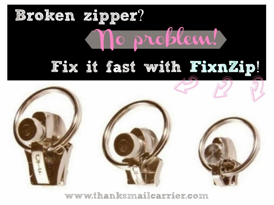 Thanks, Mail Carrier: Fix your Broken Zipper with the FixnZip! {Review}
