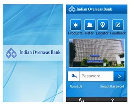 Crisp Indian Overseas Bank Mobile Banking App Image for Your Screen