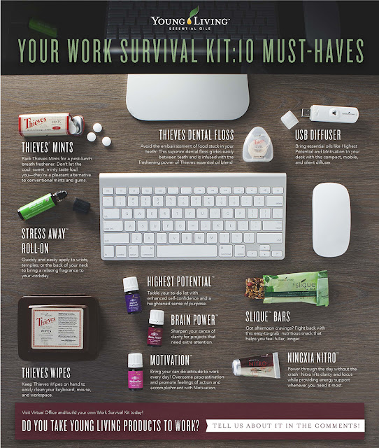 Young Living Essential Oils Work Survival Kit: 10 Must-Haves