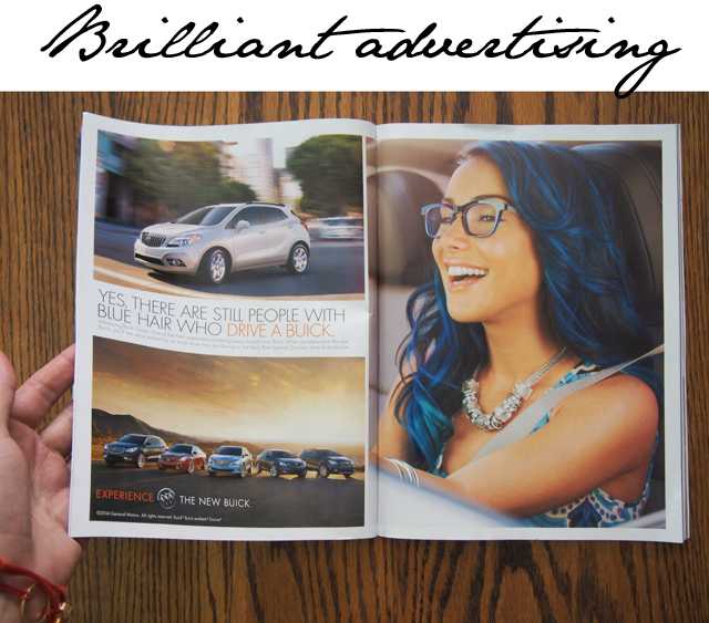 Buick Uses Blue Hair For Brilliant Advertising