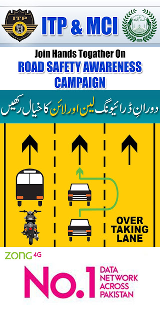 Zong Collaborates With ITP and MCI on Road Safety Campaign in Islamabad
