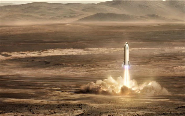 Ο δισεκατομμυριούχος ιδρυτής της Space X Ίλον Μασκ παρουσίασε το σχεδόν έτοιμο πρωτότυπο ΜΚ1 του «Αστρόπλοιου»