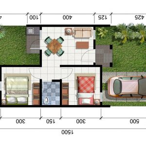 Elegan  Desain Rumah Minimalis Modern Uk 6x8
