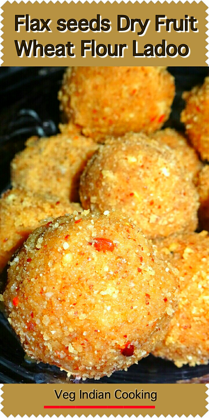 Veg Indian Cooking Flax Seeds Dry Fruit Wheat Flour Ladoo