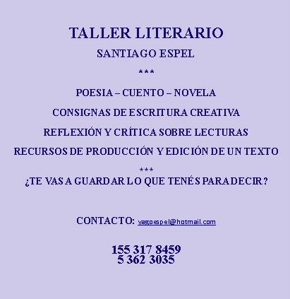 Taller Literario del Profesor Santiago Espel