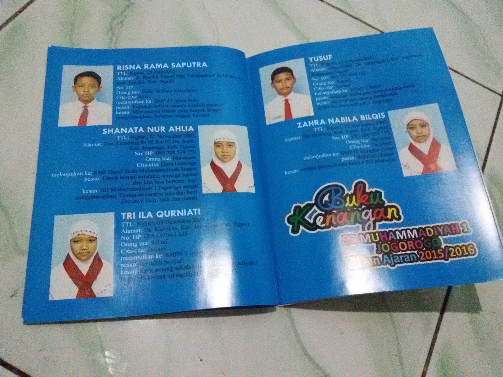 Kesan Dan Pesan Untuk Buku Tahunan