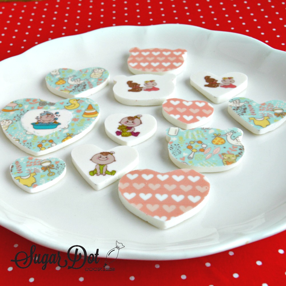 Here's that number 1 used as a cupcake topper. Use a larger cookie