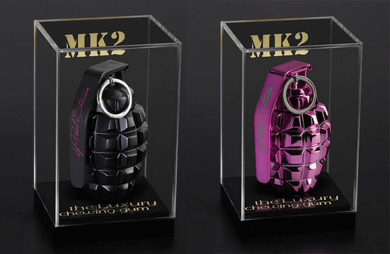 MK2 Grenades filled with gum in various colors