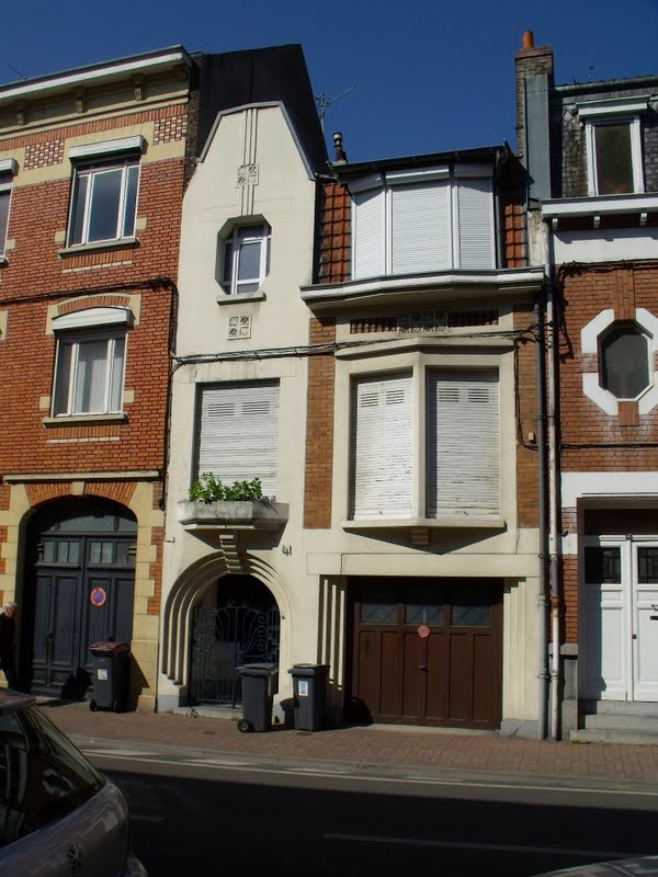 Lille, l'art nouveau et l'art déco Lille centre, rue d'Alembert et rue de Canteleu