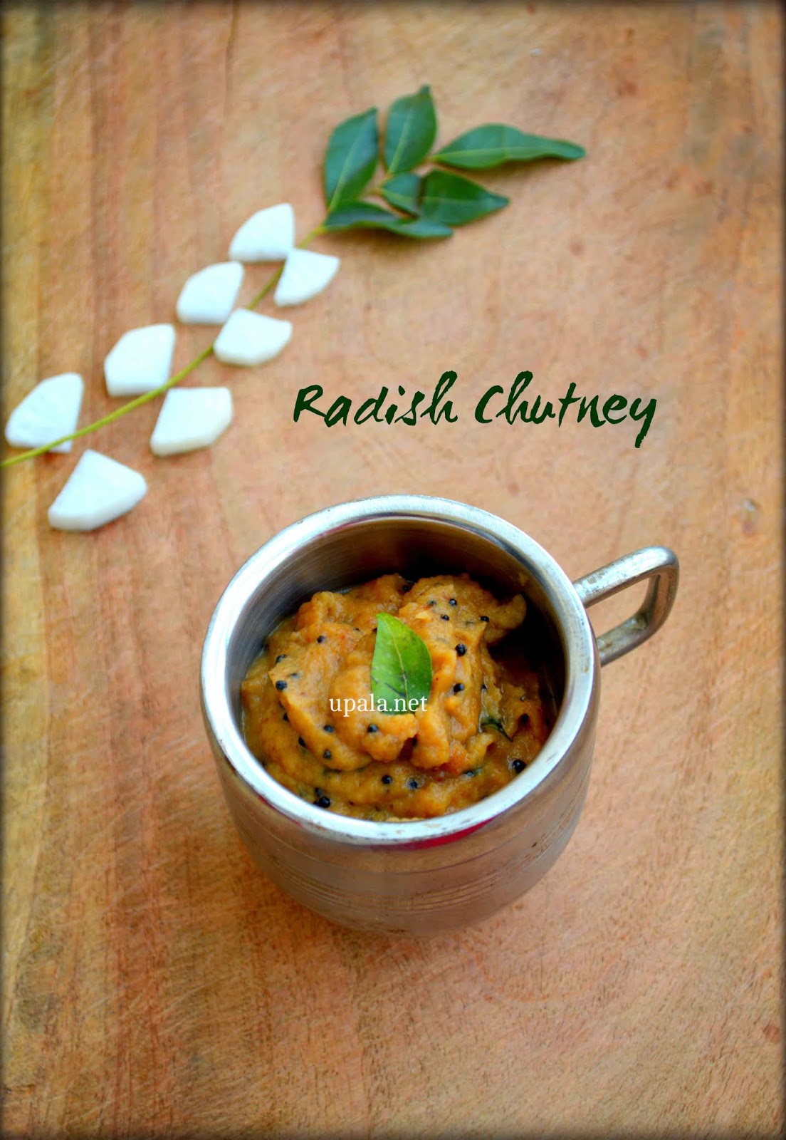 Upala Radish Chutney recipe for Idli, Dosa ( Mullangi Chutney/Mooli