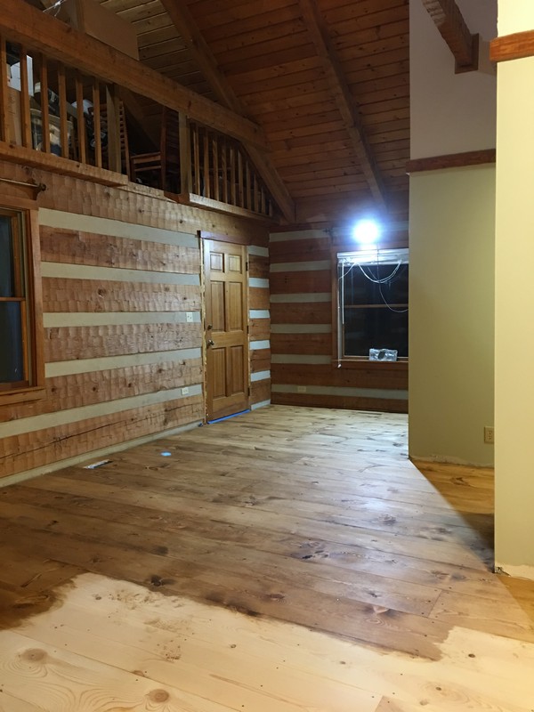 DIY Wide Plank Pine Floors Finishing | Staining