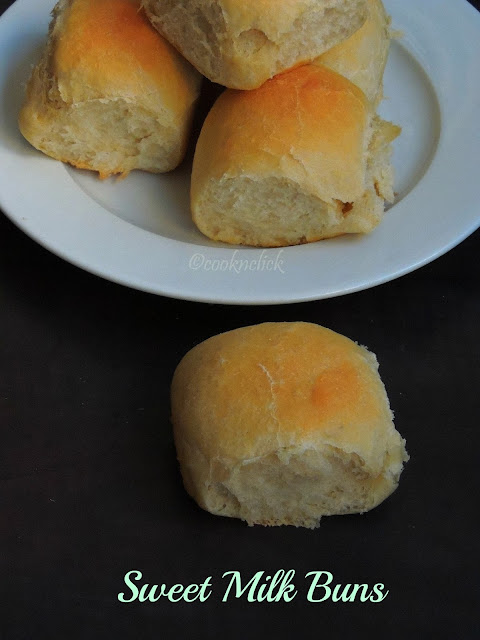 Sweet Milk Buns, Eggless Sweet Milk Buns