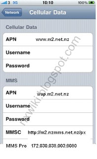 Black White APN Settings for iPhone Black White APN: www.m2.net.nz