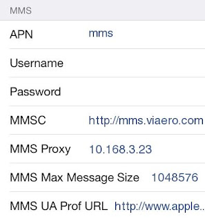 Viaero Wireless APN Settings for iPhone Viaero Wireless APN Settings for iPhone