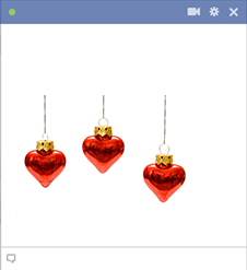 Heart ornaments for Facebook