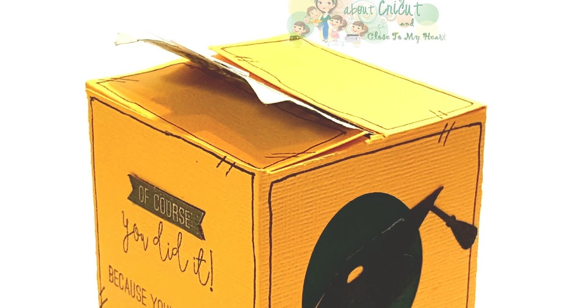 Crazy About Cricut Graduation Money Roll Box Cricut