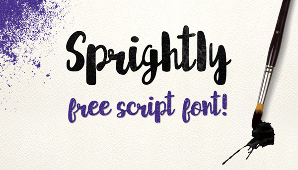 Download 22 Font Terbaru Gratis Edisi Mei 2016 - Sprightly Free Script Font