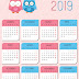 Calendários 2019 gratis