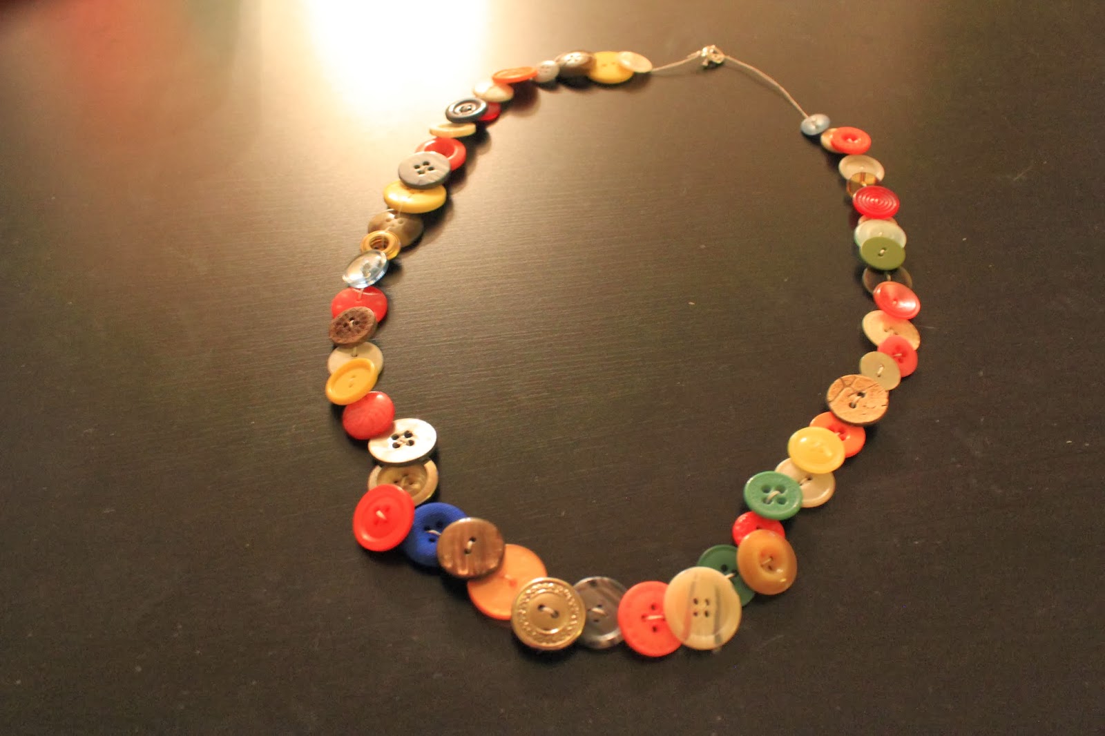 B.A. in Housewifery DIY Button Necklace