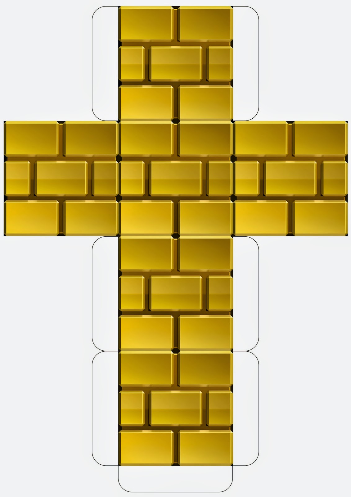 mario golden brick block template