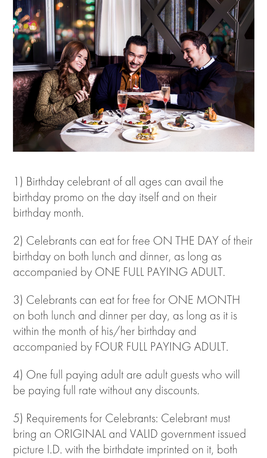 Birthday Happy? Here's Where You Can Dine for FREE!!!