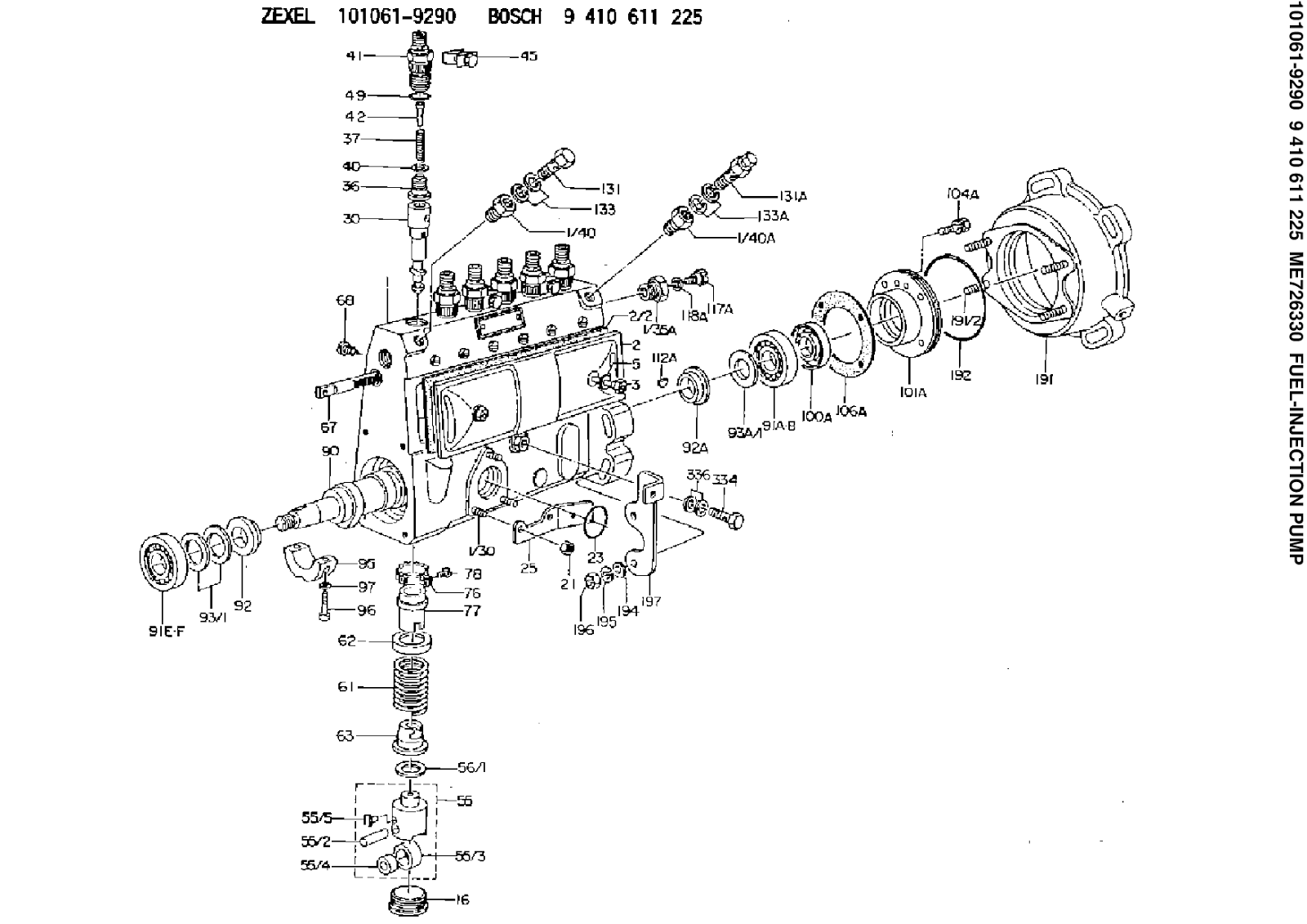 насос тнвд bosch 104206-4002. тнвд bosch ve4. тнвд 6д125 zexel. тнвд св28. каталог запчастей тнвд bosch евро-3.